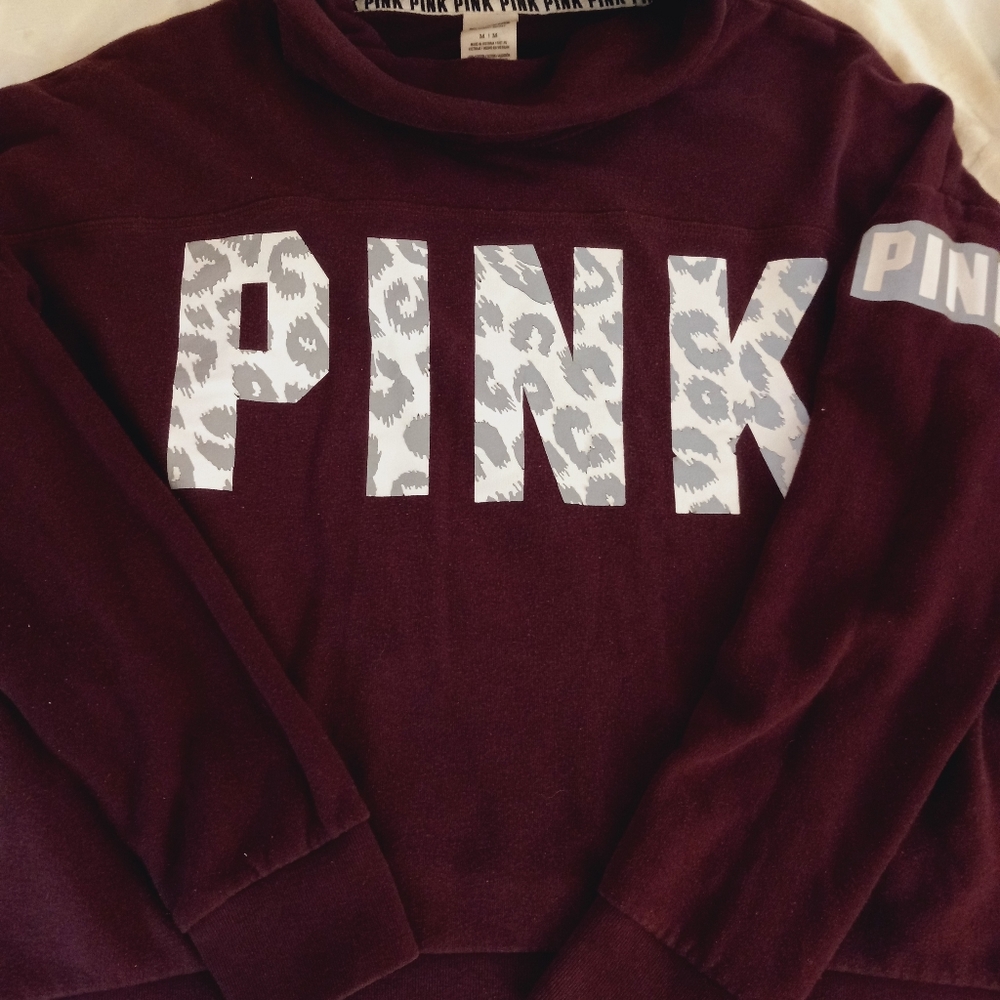 VS PINK COWL BECK SWEATSHIRT